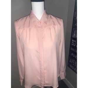 BCBG Light Pink Collared Button Down Dress Shirt
